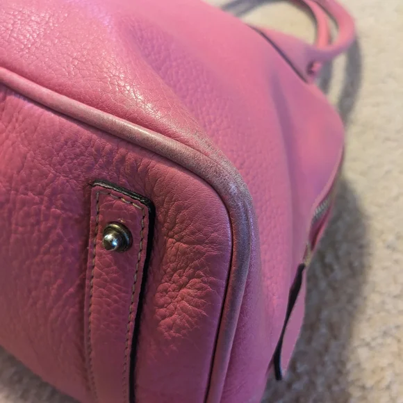 Dooney And Bourke Pink Leather Handbag - Picture 6 of 16